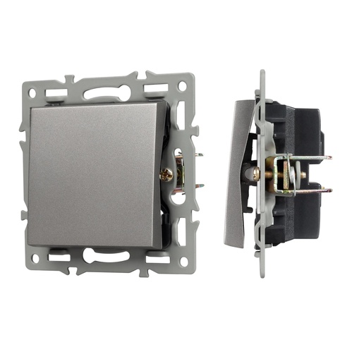 Механизм выключателя одноклавишный проходной SWT-MKP1-PL-GR (250V, 16A) (Arlight, -)