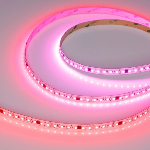 Лента светодиодная SPI-A120-10mm 24V RGB-PX6-BPT (23 W/m, IP20, 2835, 5m) (Arlight, бегущий огонь)