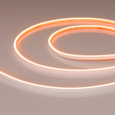 Лента герметичная VELA-M240-2.5x6mm 24V Warm2400 (5 W/m, IP65, 5m) (Arlight, узкая)