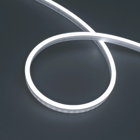 Лента герметичная WAVE-SIDE-PU-A120-06x12mm 24V White5700 (8 W/m, IP68, 5m, wire x2) (Arlight, Вывод боковой, 3 года)