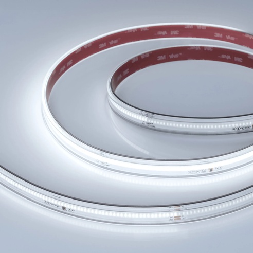 Лента светодиодная герметичная SPI-COB-PS-X378-14mm 24V White6000-PX63-BPT (7 W/m, IP67, 5m) (Arlight, бегущий огонь)