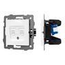Механизм компьютерной розетки двойной SCT-MPC2-PL-WH-V (RJ-45, CAT6) (Arlight, -)