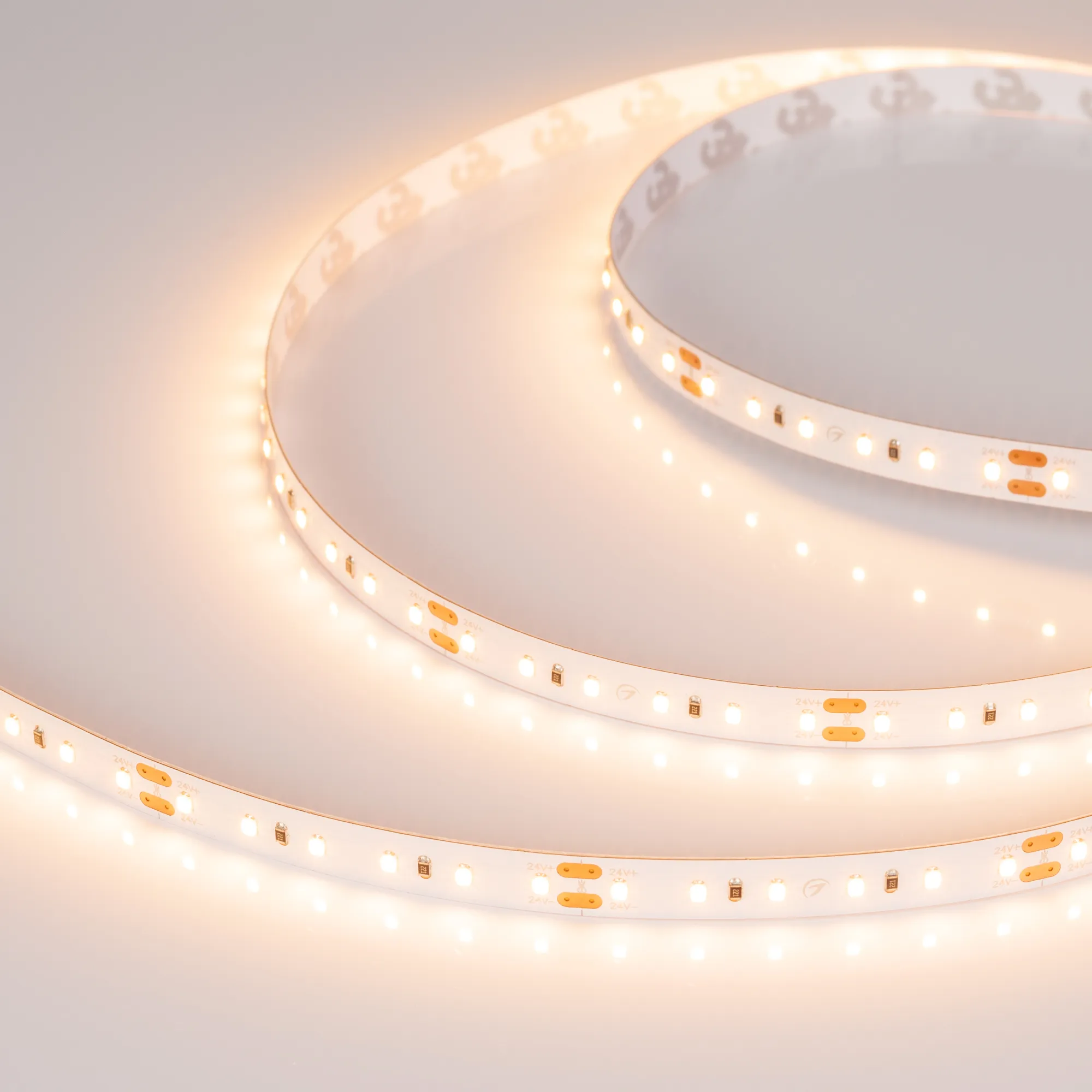 Лента светодиодная MICROLED-M120-8mm 24V Warm2700 (14 W/m, IP20, 2216, 5m) (Arlight, Открытый) - изображение товара