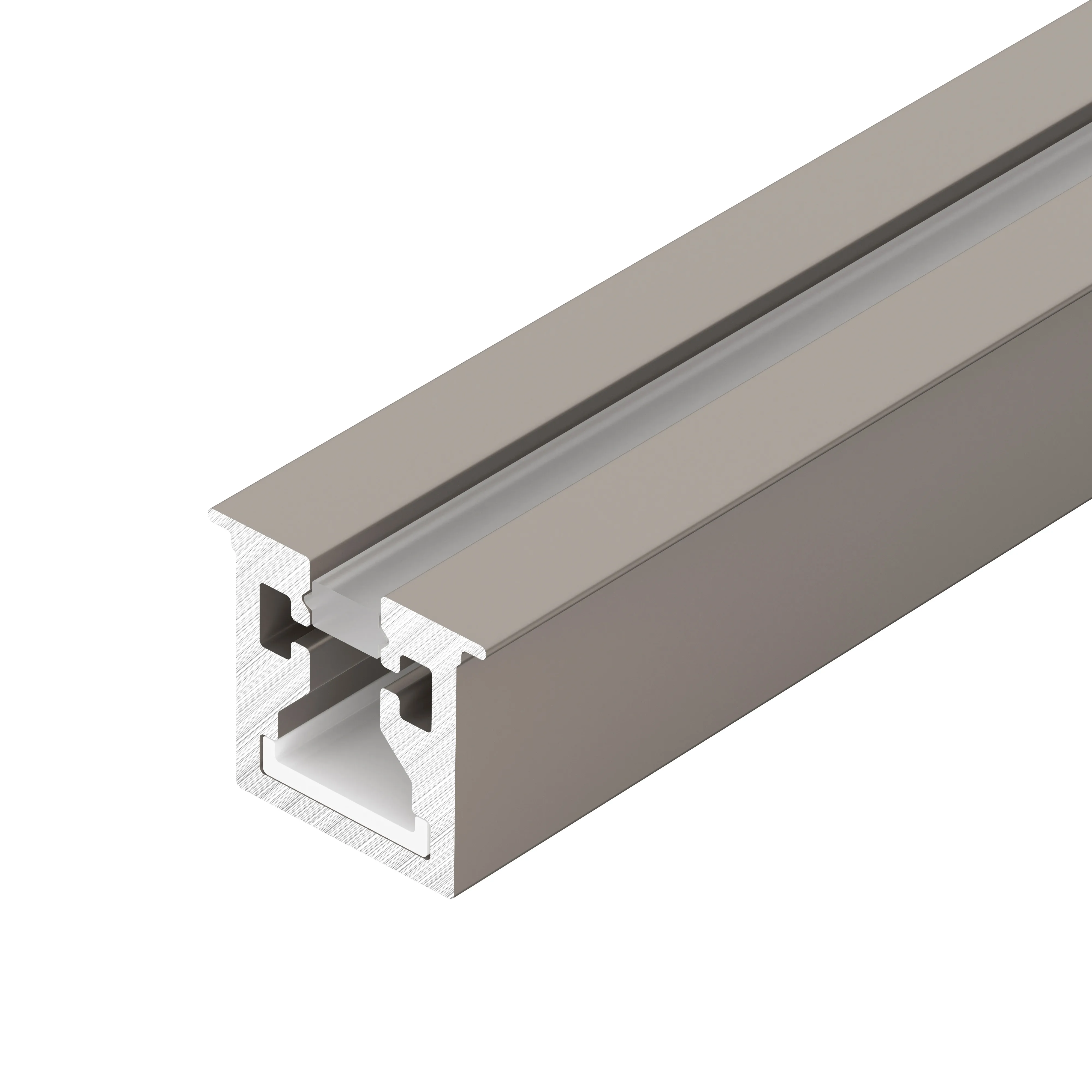 Профиль с экраном SL-MINI-3-H10-F12-2000 CHAMPAGNE GOLD (Arlight, Алюминий+пластик) - изображение товара