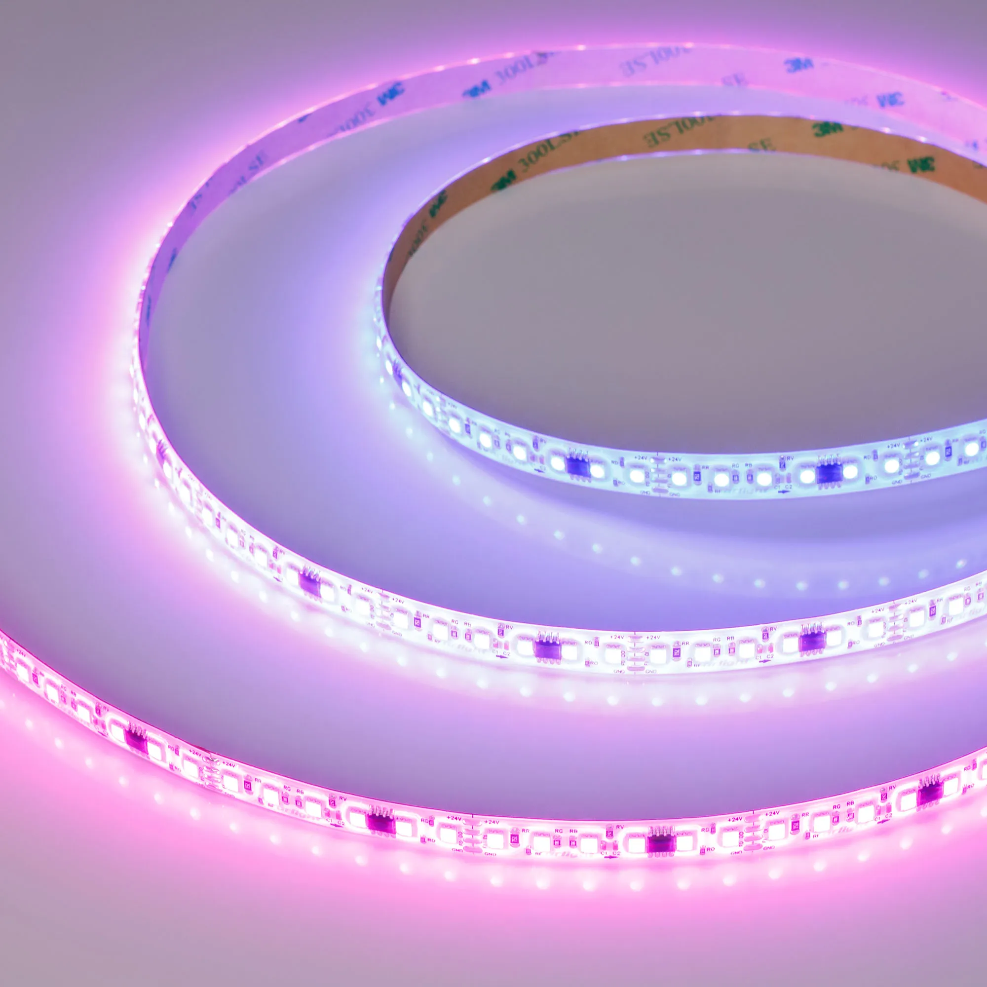 Лента светодиодная герметичная SPI-SE-A120-10mm 24V RGB-PX6-BPT (23 W/m, IP65, 2835, 5m) (Arlight, бегущий огонь) - изображение товара