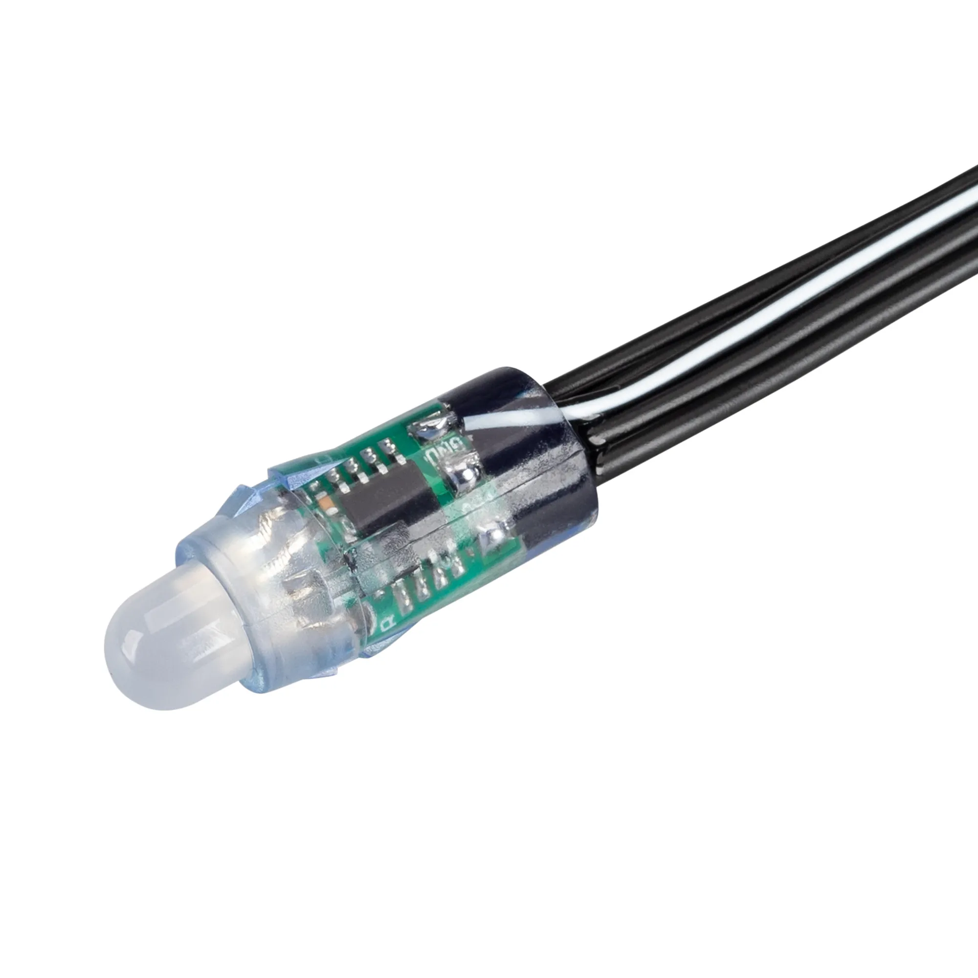 Герметичный управляемый модуль SPI-UVR-D12 12V RGB-BPT (0.3W, IP67, 90 deg) (Arlight, Пластик, 5 лет) - изображение товара