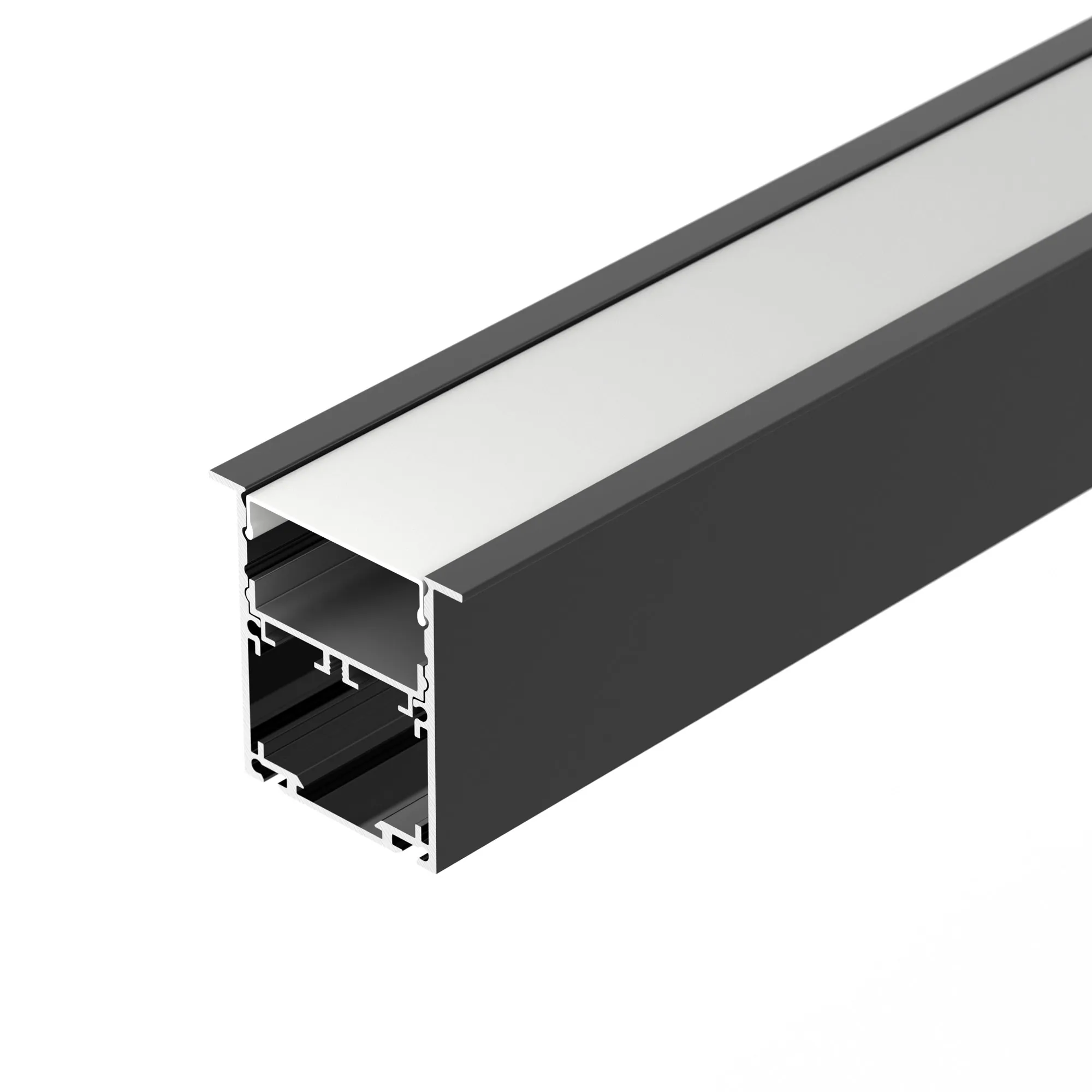 Профиль SL-LINIA52-3L-F-2000 ANOD BLACK (Arlight, Алюминий) - изображение товара