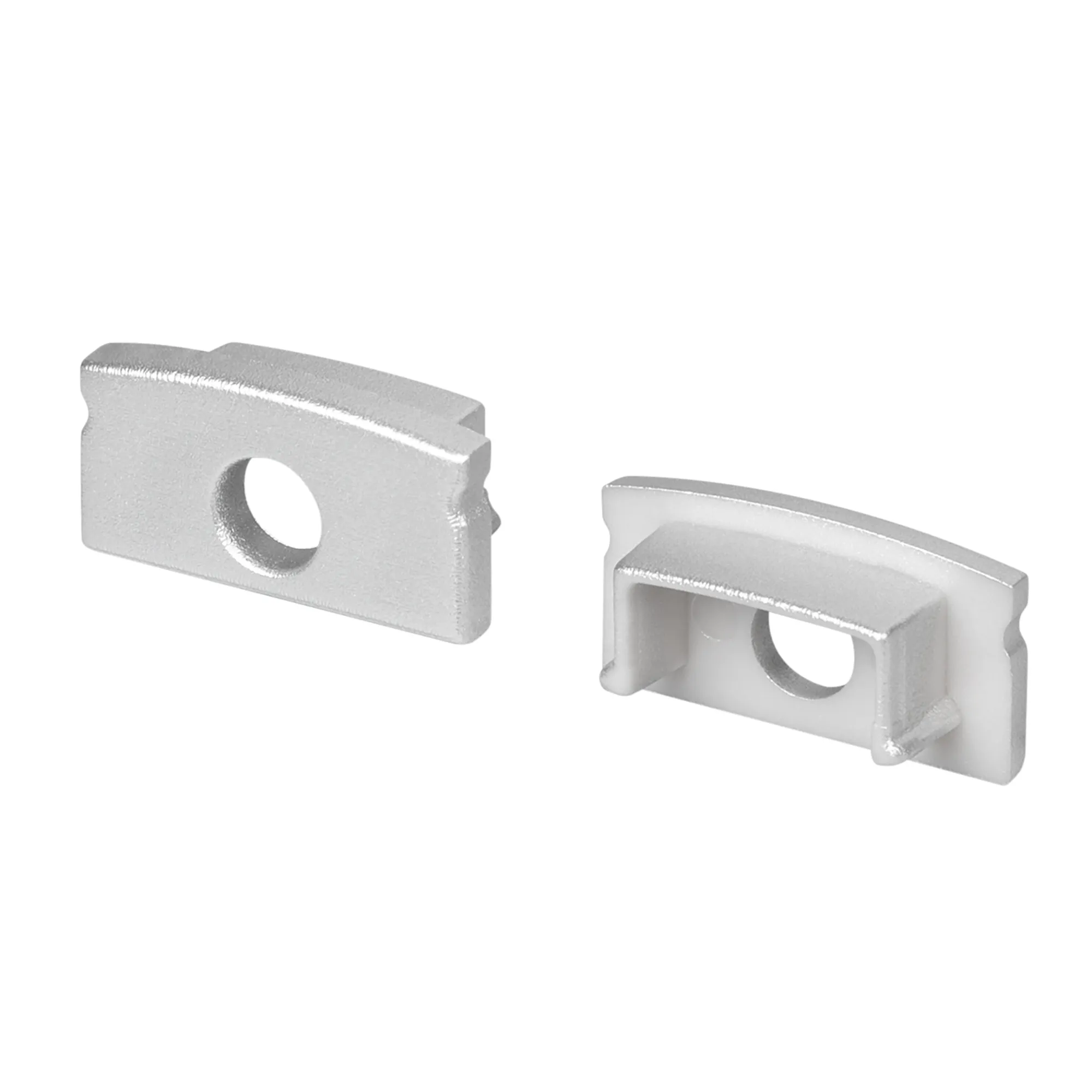 Заглушка LINE-1708 SILVER с отверстием (Arlight, Пластик) - изображение товара