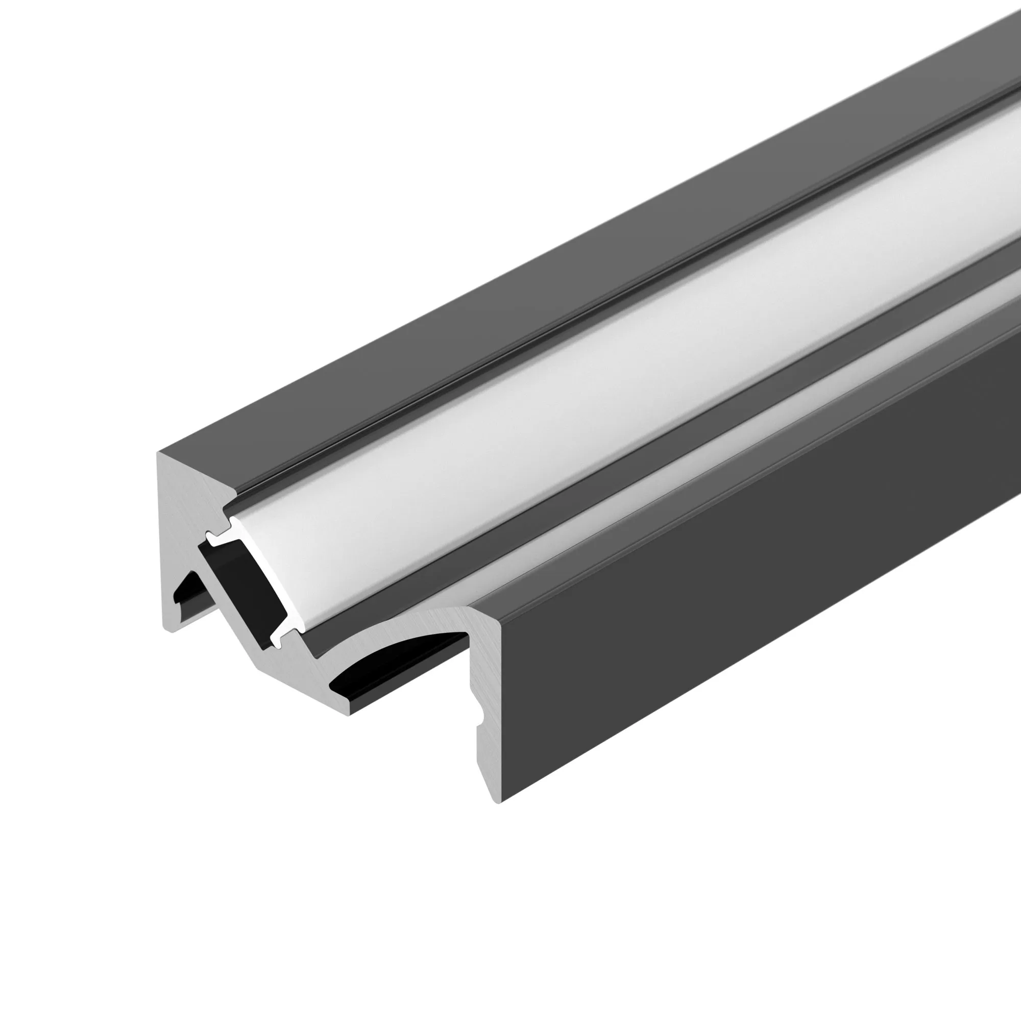 Профиль SL-BEVEL-W21-2000 ANOD BLACK (Arlight, Алюминий) - изображение товара